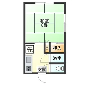 ぽぷらハイツ【2階】の間取り