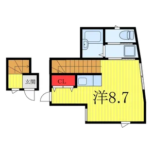 メイリリー鳩ヶ谷【2階】の間取り