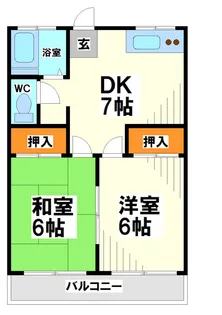 第1ハイツ太田【2階】の間取り
