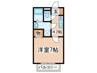 プロムナード・デ・サングレV【1階】の間取り