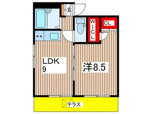 ハイツ前田【1階】の間取り
