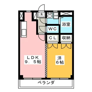 コーポ小野第3【3階】の間取り