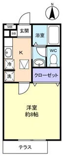 プレステージ一番館【1階】の間取り