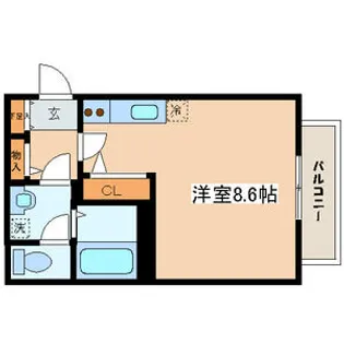 SARTEH エスポワール【2階】の間取り