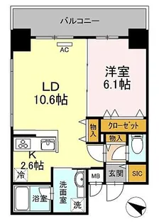 HeimRose(ハイムローゼ)7【3階】の間取り