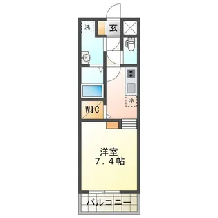 ルネス上浜【4階】の間取り