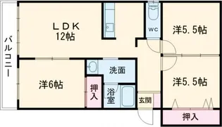 メゾンドソレイユ【1階】の間取り