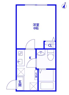 オリーブ西堀【2階】の間取り