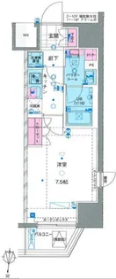 東京都新宿区若松町【マンション】の間取り