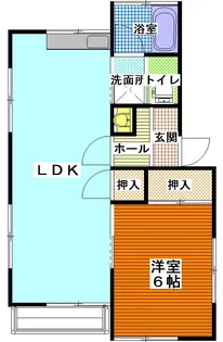 茨城県ひたちなか市はしかべ2【アパート】の間取り
