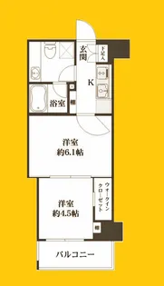 ザ・パークハビオ横浜東神奈川【5階】の間取り