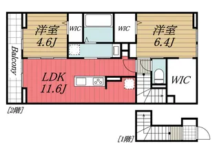 千葉県千葉市花見川区花園3【アパート】の間取り