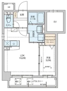 サーレ薬院【6階】の間取り