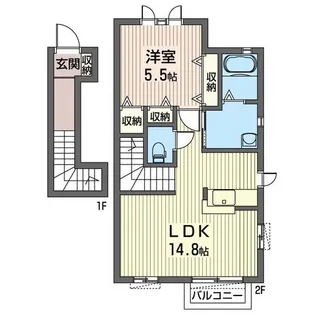 さくらハイツ【2階】の間取り