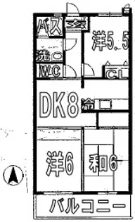 エクセレントソシア【1階】の間取り