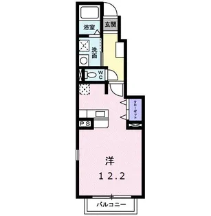 群馬県高崎市和田多中町【アパート】の間取り