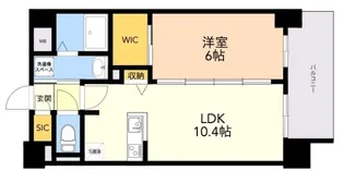 福岡県福岡市博多区中呉服町【マンション】の間取り