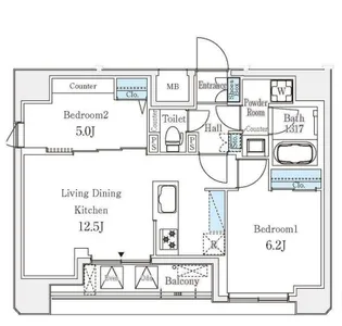 東京都文京区湯島3【マンション】の間取り