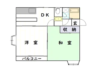 シティーハイツB【2階】の間取り