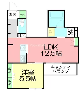 アルカン・メール 藤沢【3階】の間取り