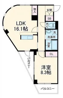 大倉山壱番館【3階】の間取り