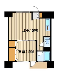 清和マンション【6階】の間取り