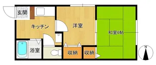 サンライフ鈴成【1階】の間取り