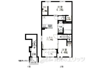 Cross Terrace(クロステラス)【2階】の間取り