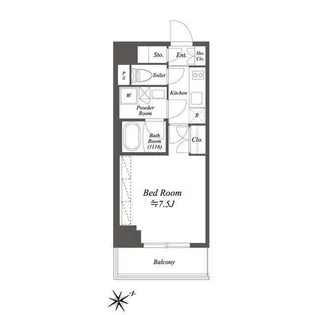 ブライズ白金台【4階】の間取り