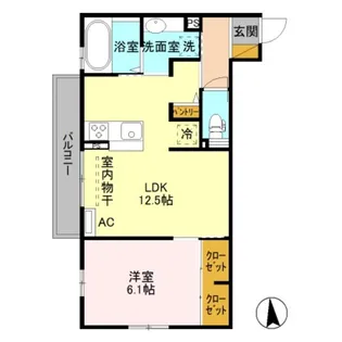 フルール都【2階】の間取り