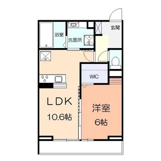 サンパティーク矢部【1階】の間取り