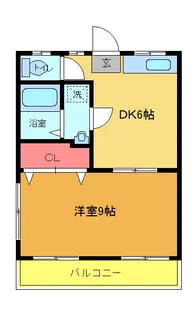 ブラウンハイツ【1階】の間取り
