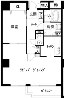 シティパーク津田沼【12階】の間取り