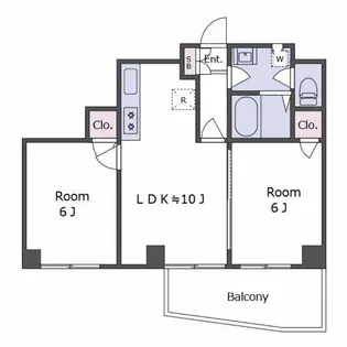 東京都大田区北千束2【マンション】の間取り