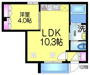 ラ・メゾン南船橋【1階】の間取り