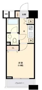ファーストリアルタワー新宿【7階】の間取り