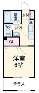 ホワイトウェーブ【1階】の間取り