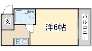 久野ハイツ(十三)【4階】の間取り