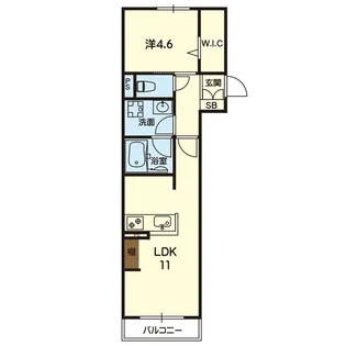 シャーメゾン光の森ウエスト【1階】の間取り