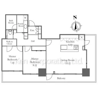 リエトコート アルクスタワー【12階】の間取り