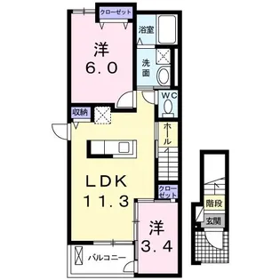 ノブレス アイ【2階】の間取り
