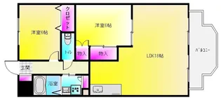 ベルデュール垣内【2階】の間取り