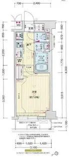 東京都北区赤羽西2【マンション】の間取り