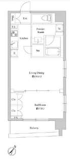 ドゥーエ日本橋浜町【5階】の間取り