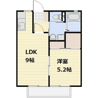 サンライフシバサキ【1階】の間取り