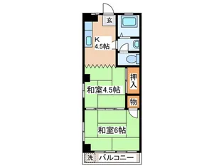 格子屋マンション【4階】の間取り