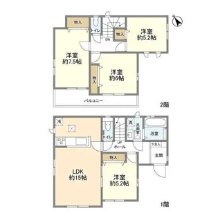 埼玉県さいたま市西区大字水判土【一戸建】の間取り