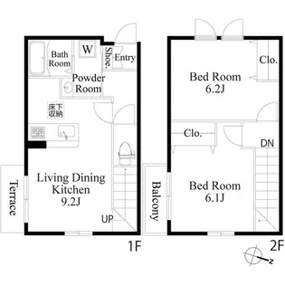 東京都世田谷区成城7【一戸建】の間取り