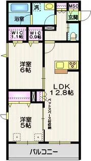 仮称 王禅寺西7丁目メゾン【2階】の間取り