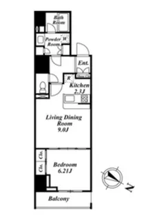 パークウッドレジデンス日本橋【7階】の間取り